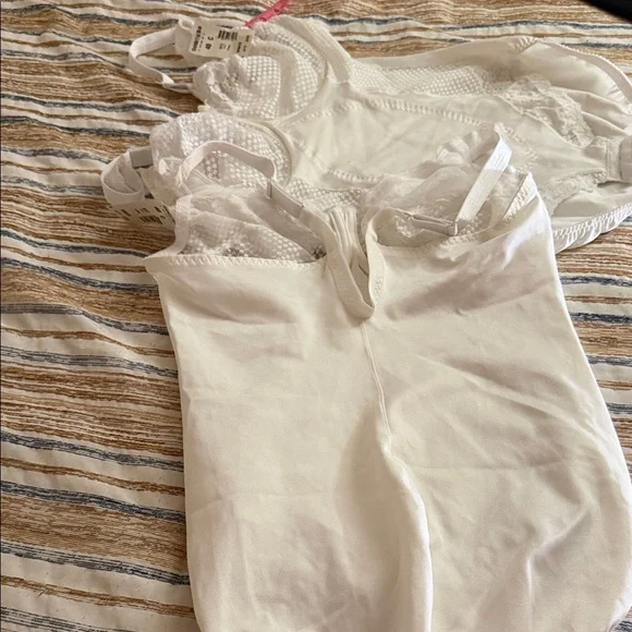 Goddess White Lace Shapewear Bodysuit - Picture 8 of 11